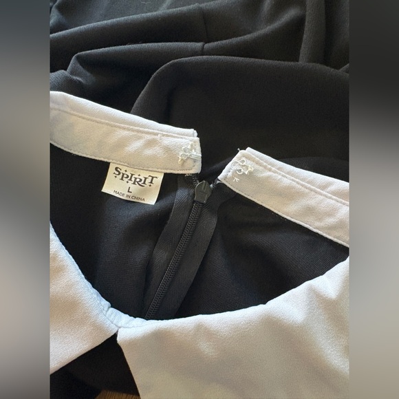 NWT Spirit Halloween Wednesday Addams Peter Pan Collar Dress - Large - Picture 7 of 11